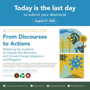 Today is the last day to submit your abstracts for the 2nd National PASCDR Conference!