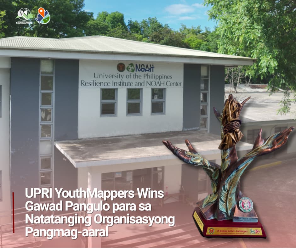 UPRI YouthMappers Wins Gawad Pangulo para sa Natatanging Organisasyong Pangmag-aaral