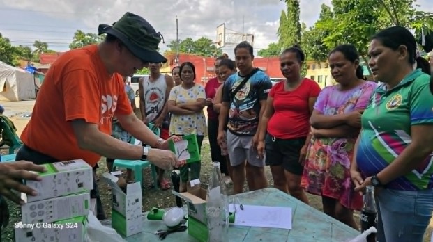 Solar Lamps Distribution in Brgy. Polambato, Bogo  for Families Affected by 6.9 Magnitude Earthquake