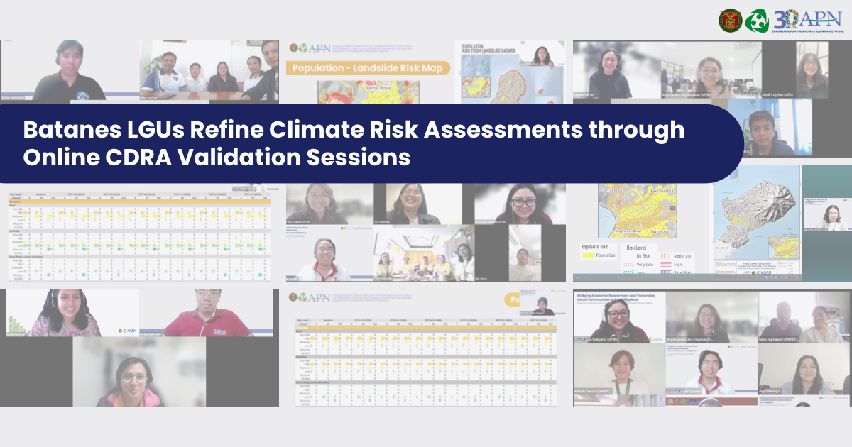Batanes LGUs Refine Climate Risk Assessments through Online CDRA Validation Sessions