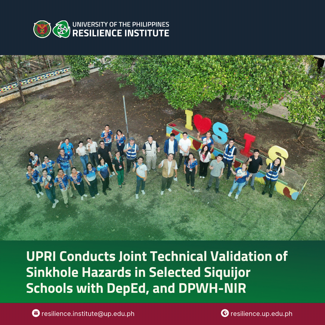 UPRI Conducts Joint Technical Validation of Sinkhole Hazards in Selected Siquijor Schools with DepEd, and DPWH-NIR